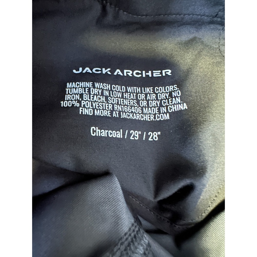 Jack Archer Jetsetter Tech Pant 29 x 28 Charcoal Gray Performance Stretch Travel - Picture 8 of 10